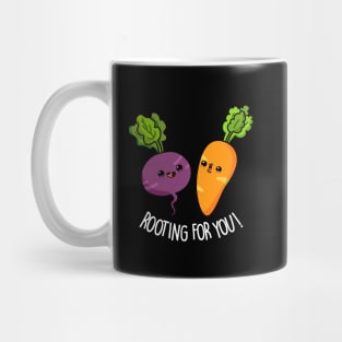 Rooting For You Cute Vegetable Pun Mug